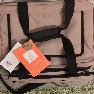 Herschel Supply Company Pink and Black Insulated Bag
